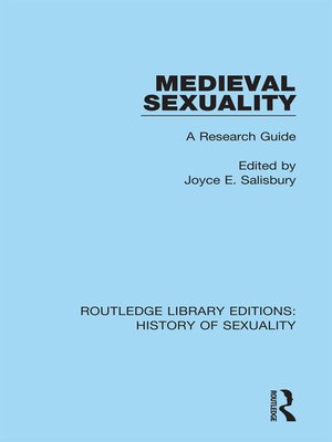 cover image of Medieval Sexuality